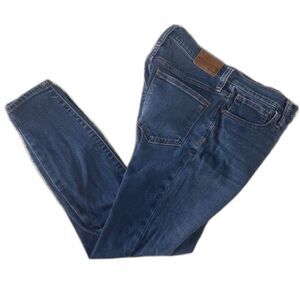 Madewell Women’s Roadtripper Jeans – 28 Petite, Dark Wash Skinny Stretch Denim